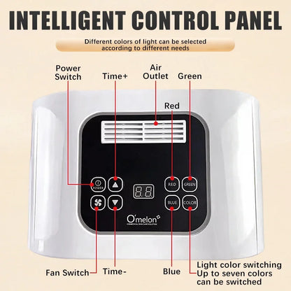 Household Portable Foldable PDT Spectrometer 7 Color LED Light Photon Therapy Device Face & Body Mask Remove Therapy Device